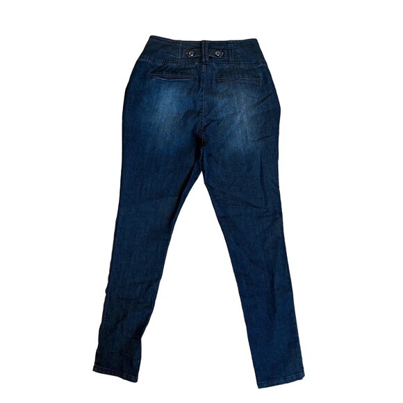 High-Waisted 3 Button Fly Torrid Stretch Denim Skinny Jeans Size 12 Button Zip - Picture 4 of 8